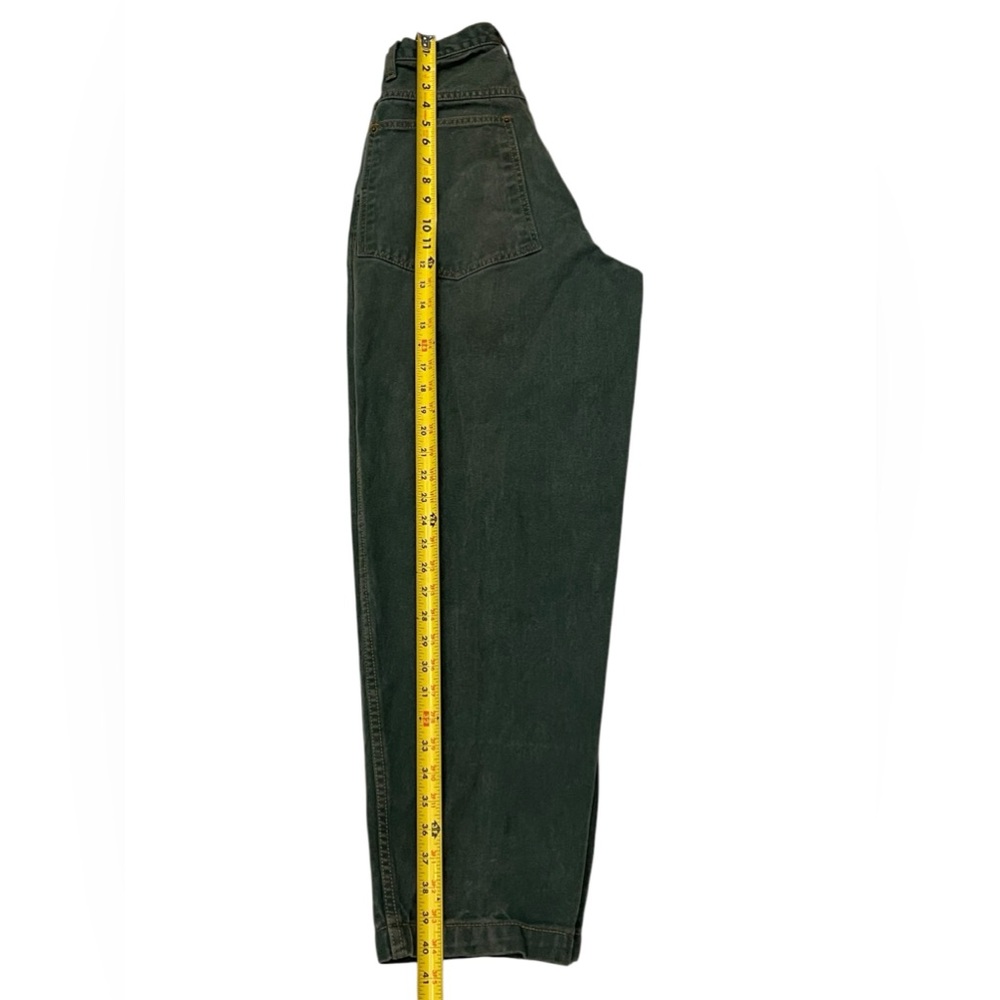 Karl Kami Dark High-Waisted Green 90's Baggy Made In USA Size: XS/28 - Picture 10 of 11